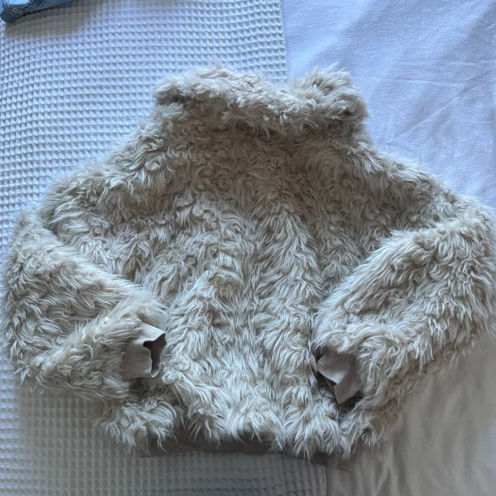 Reformation Freddie Faux Fur Bomber Jacket - Picture 5 of 7